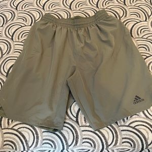 Adidas shorts. Large. Mens. Olive. Like new. Smoke free home